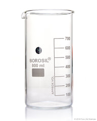 Premium Beaker Mug, Tall Form, Spout - Heavy Duty Borosilicate Glass —  hBARSCI
